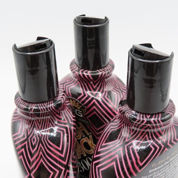 European Gold 3 Pack Flash Black 3000X Indoor Tanning Bed Lotion 12 Fl Oz NEW - Picture 4 of 10